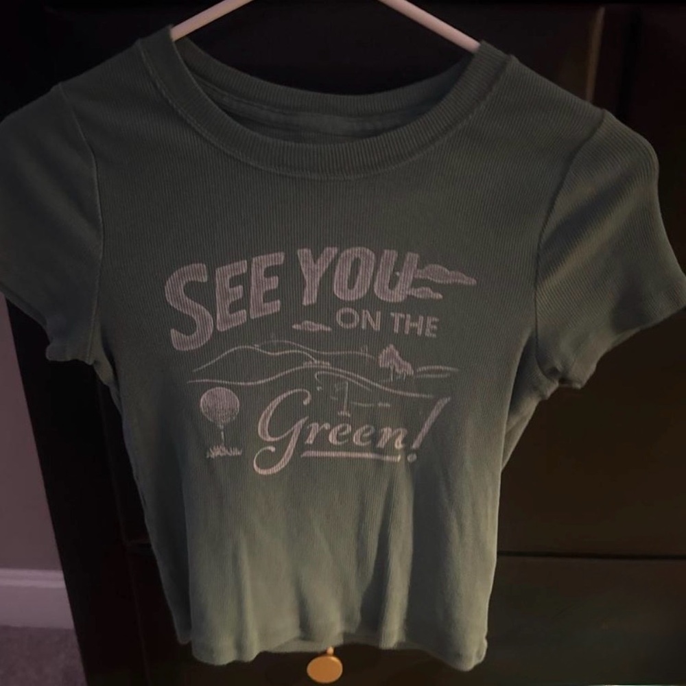 Hollister Olive Graphic Tee